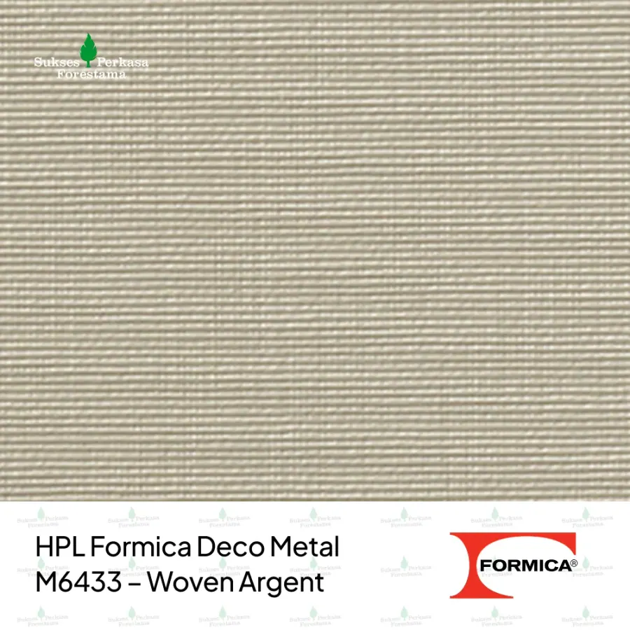HPL Formica Deco Metal M6433 – Woven Argent