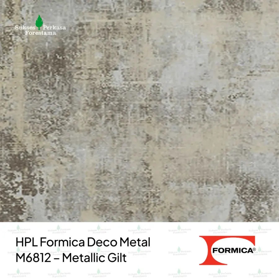 HPL Formica Deco Metal M6812 – Metallic Gilt