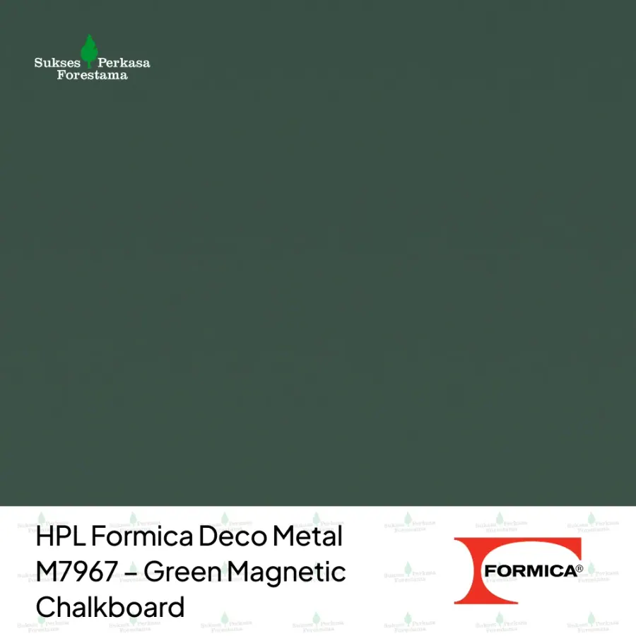 HPL Formica Deco Metal M7967 – Green Magnetic Chalkboard