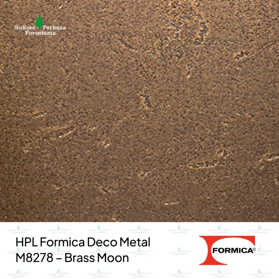 HPL Formica Deco Metal M8278 – Brass Moon