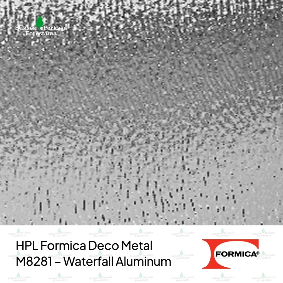 HPL Formica Deco Metal M8281 – Waterfall Aluminum