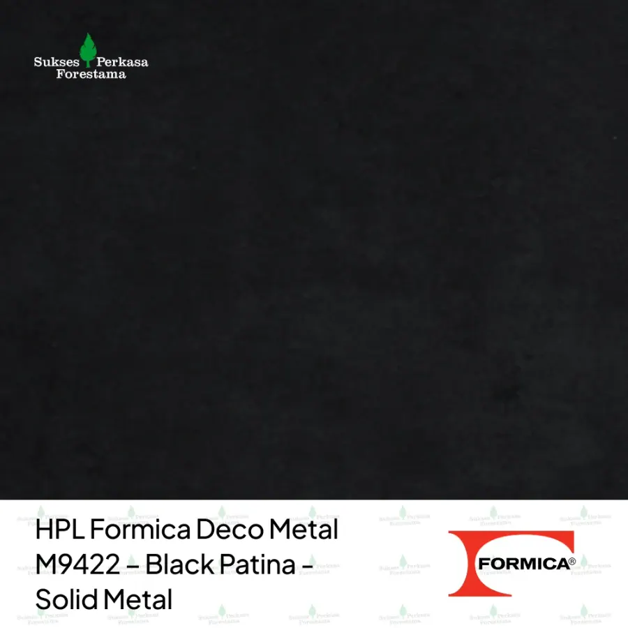 HPL Formica Deco Metal M9422 – Black Patina - Solid Metal