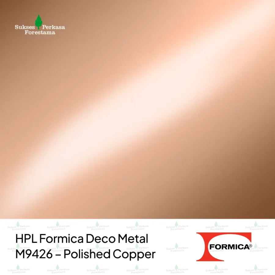 HPL Formica Deco Metal M9426 – Polished Copper