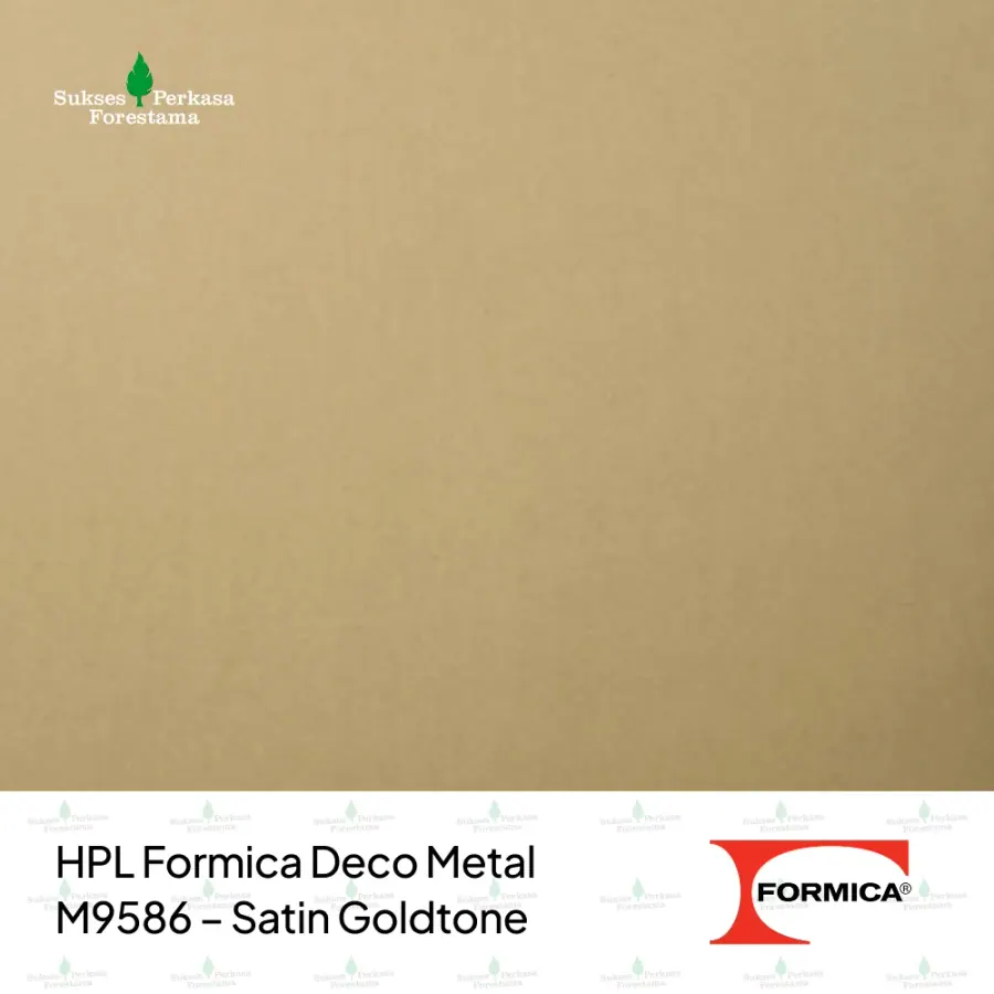 HPL Formica Deco Metal M9586 – Satin Goldtone