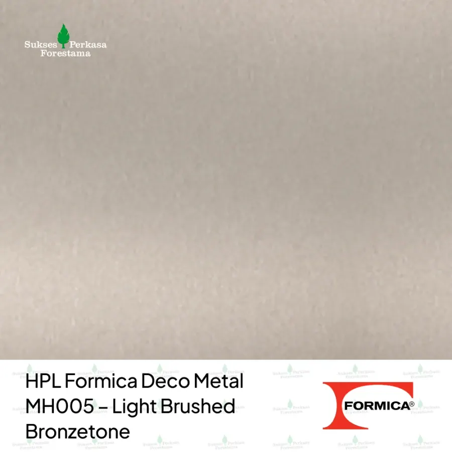 HPL Formica Deco Metal MH005 – Light Brushed Bronzetone