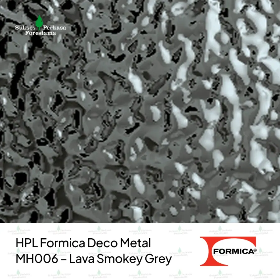 HPL Formica Deco Metal MH006 – Lava Smokey Grey