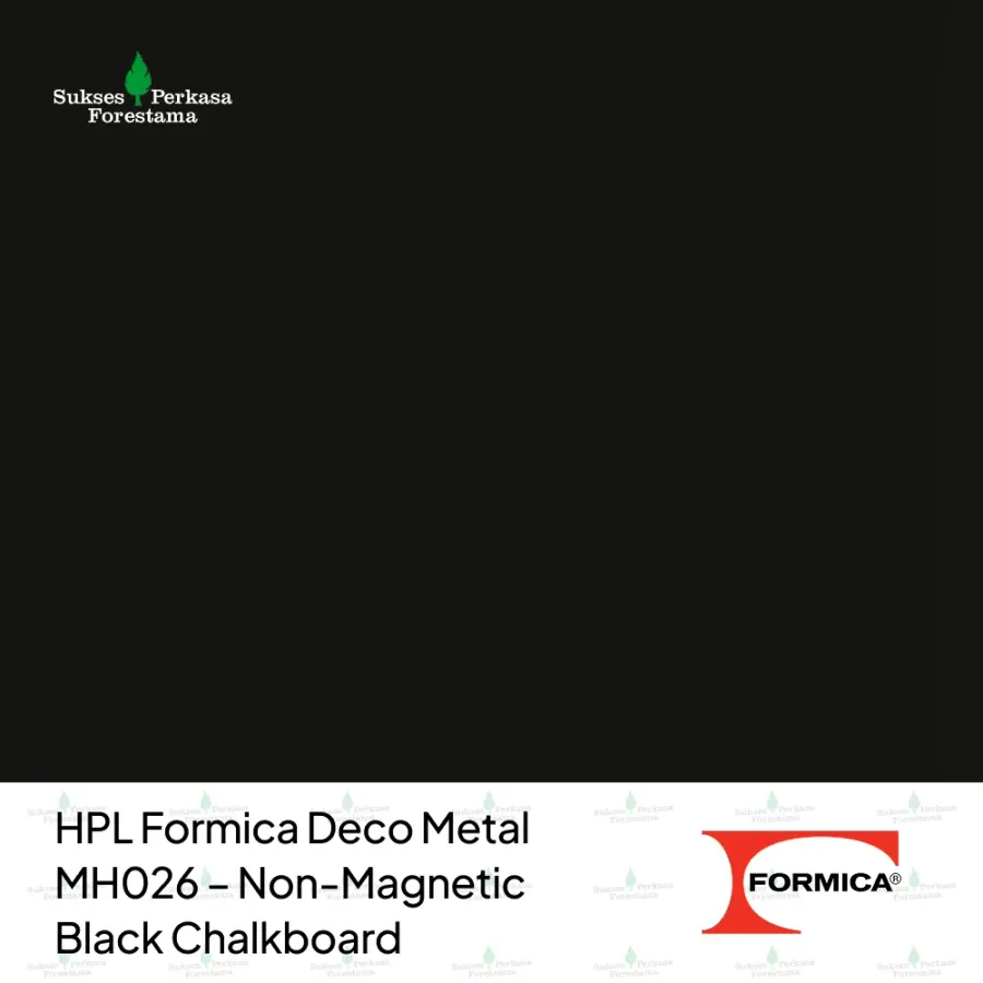 HPL Formica Deco Metal MH026 – Non-Magnetic Black Chalkboard