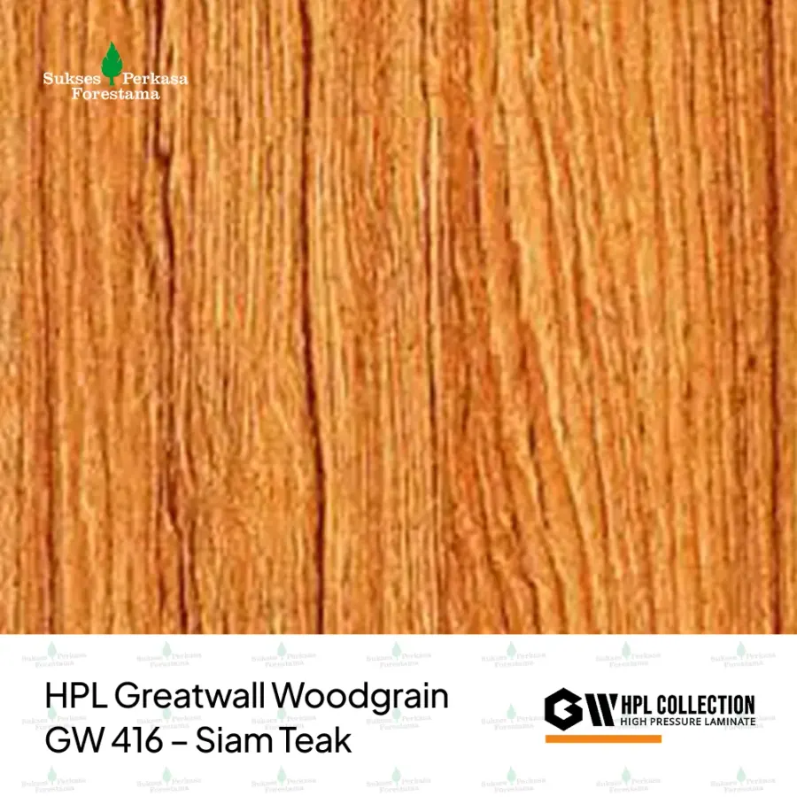 HPL Greatwall Woodgrain GW 416 – Siam Teak