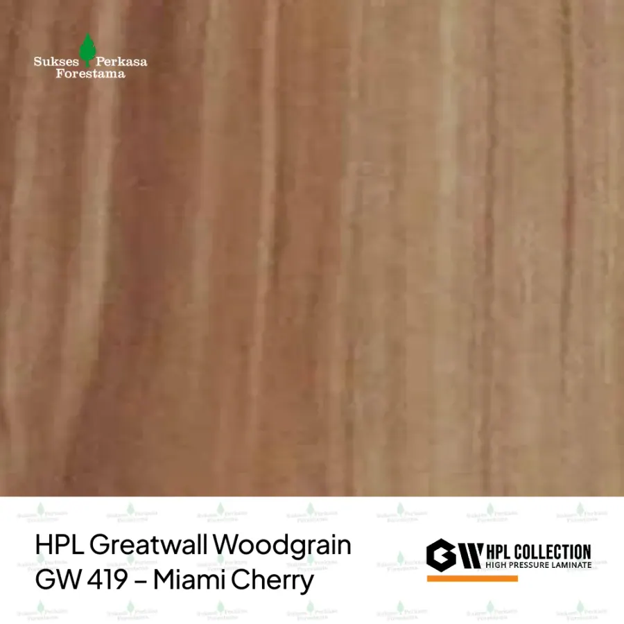 HPL Greatwall Woodgrain GW 419 – Miami Cherry