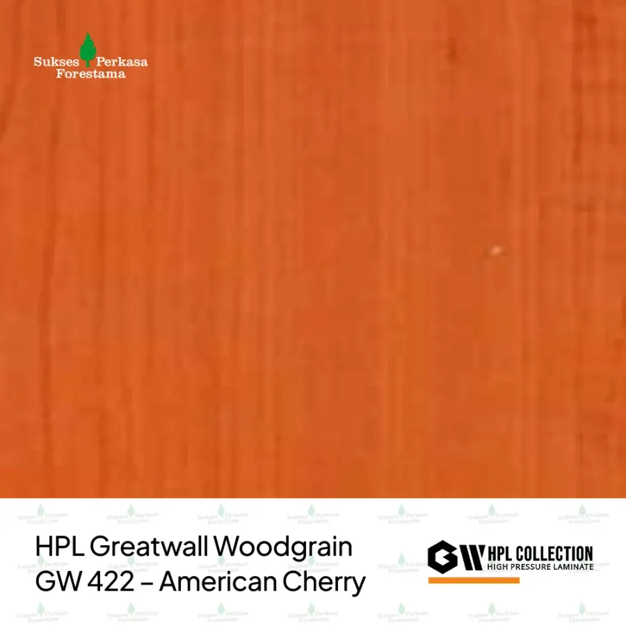 HPL Greatwall Woodgrain GW 422 – American Cherry
