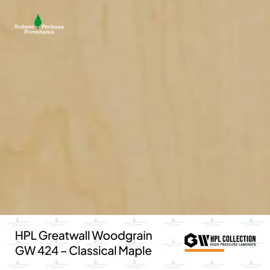 HPL Greatwall Woodgrain GW 424 – Classical Maple