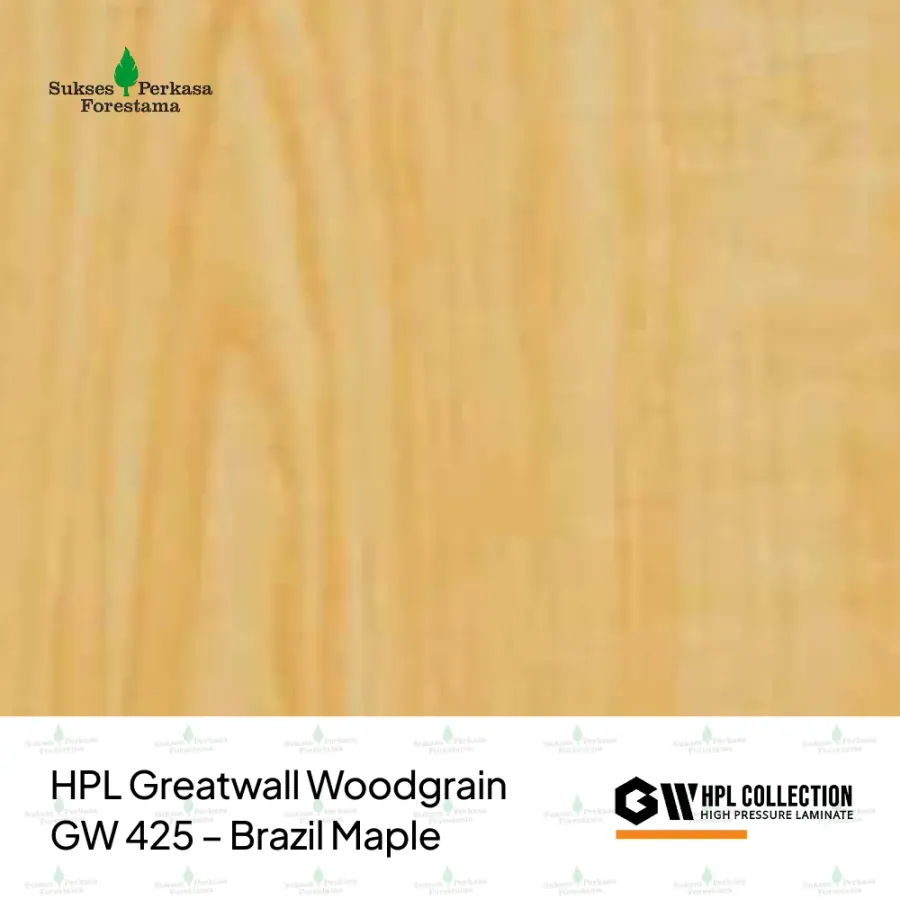 HPL Greatwall Woodgrain GW 425 – Brazil Maple