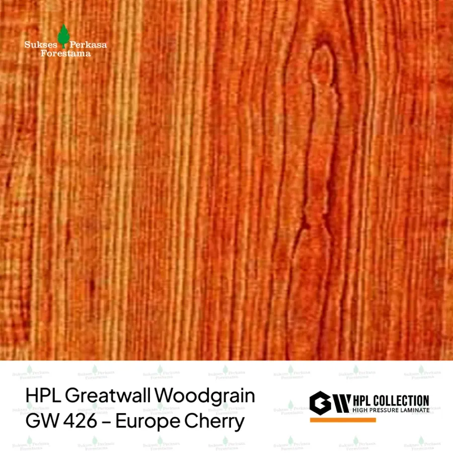 HPL Greatwall Woodgrain GW 426 – Europe Cherry