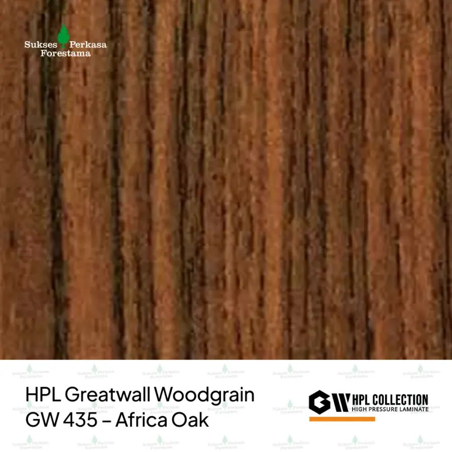 HPL Greatwall Woodgrain GW 435 – Africa Oak