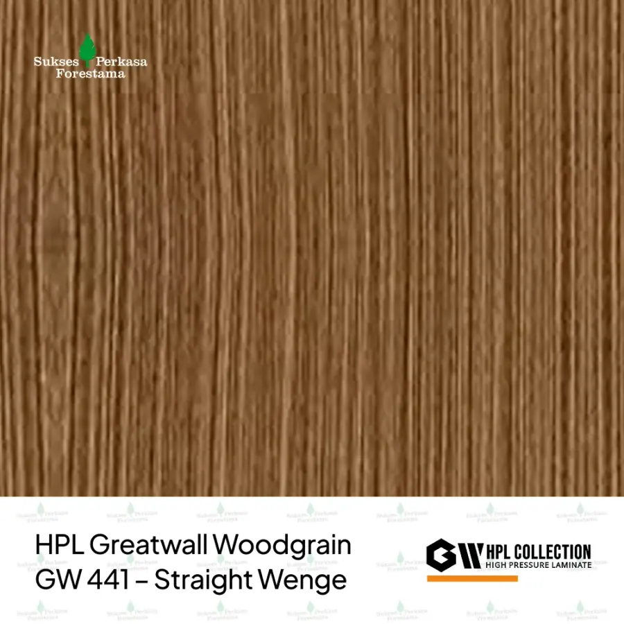HPL Greatwall Woodgrain GW 441 – Straight Wenge
