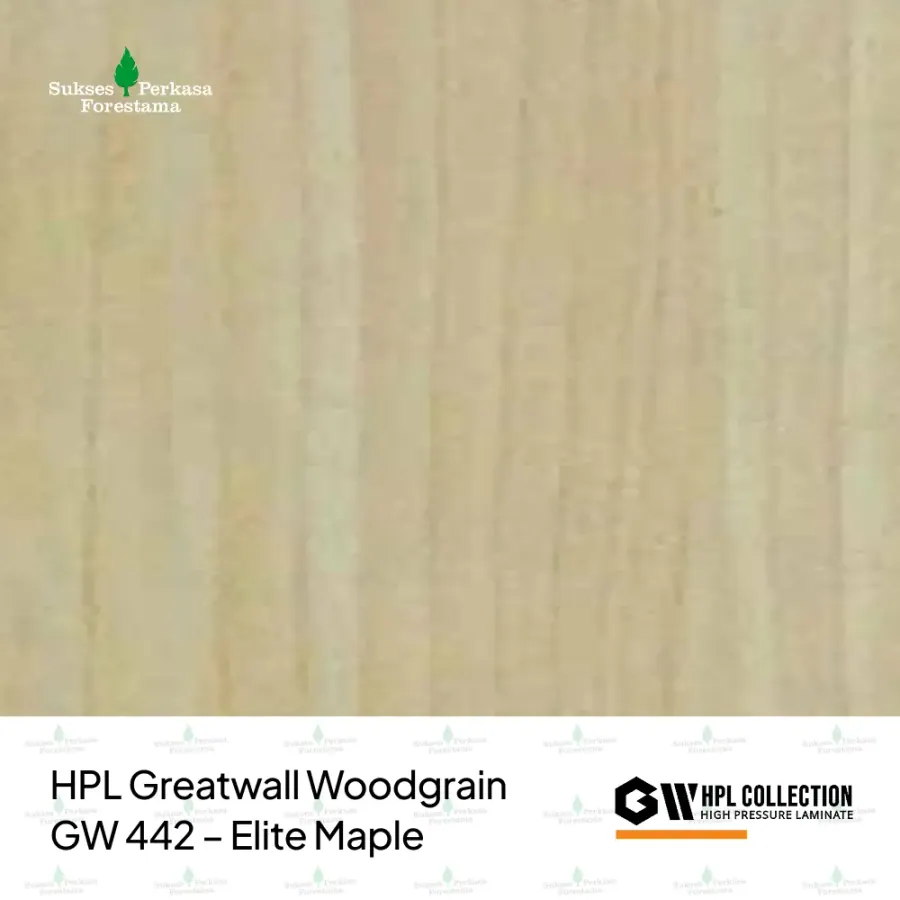 HPL Greatwall Woodgrain GW 442 – Elite Maple