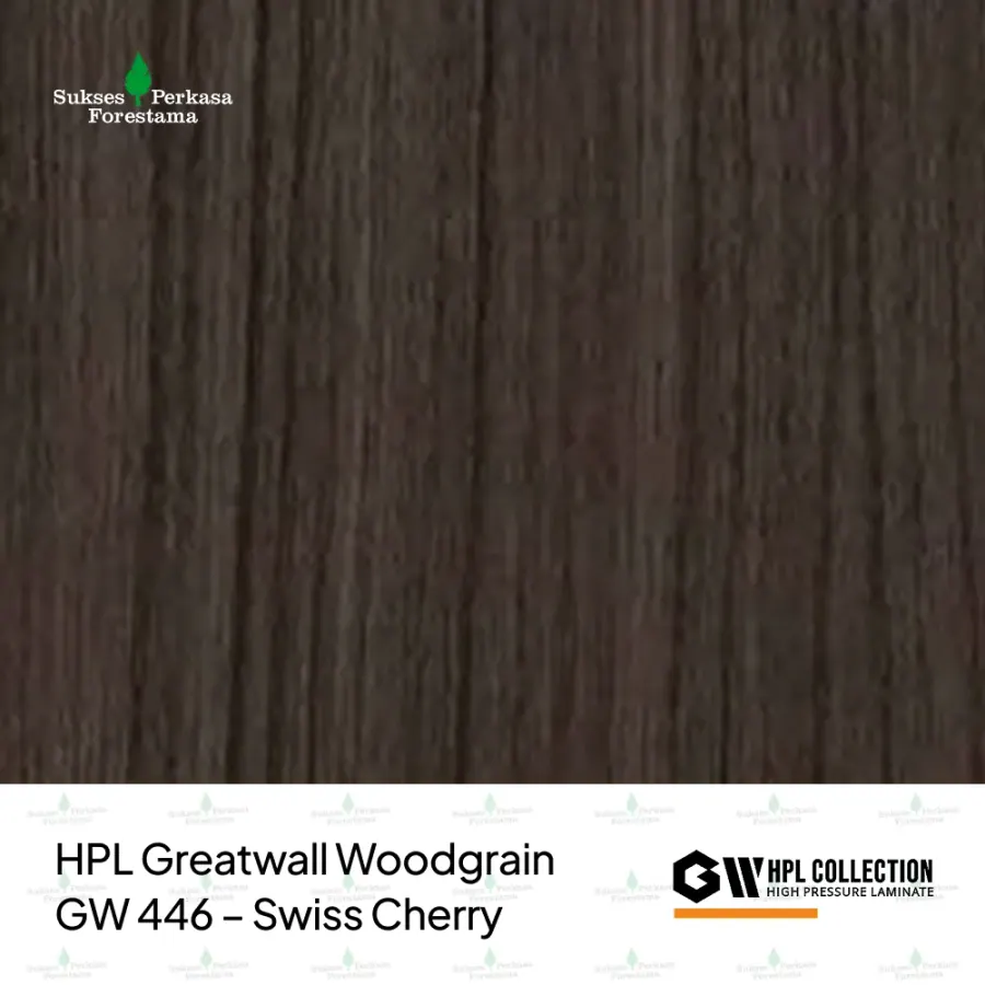 HPL Greatwall Woodgrain GW 446 – Swiss Cherry