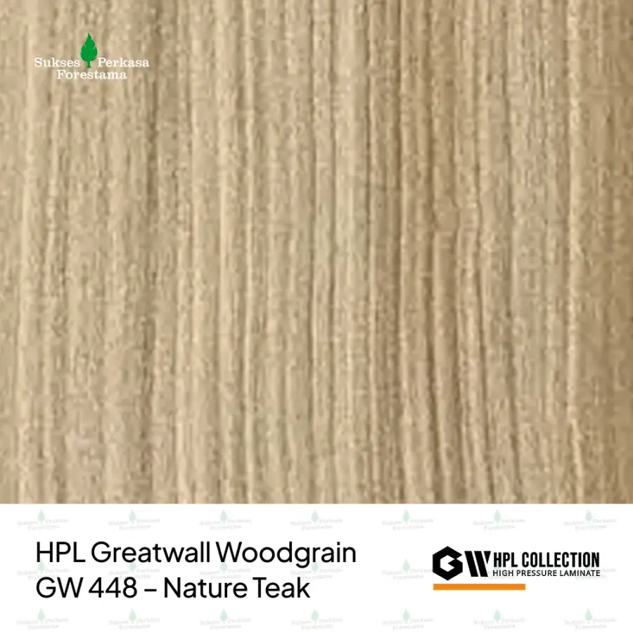 HPL Greatwall Woodgrain GW 448 – Nature Teak