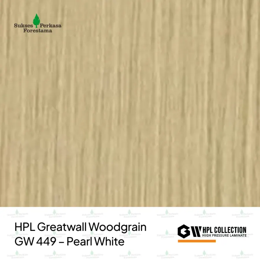 HPL Greatwall Woodgrain GW 449 – Pearl White