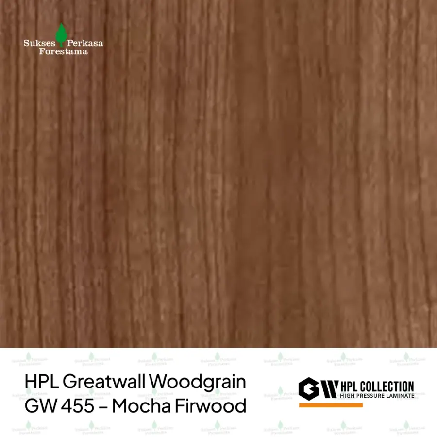 HPL Greatwall Woodgrain GW 455 – Mocha Firwood
