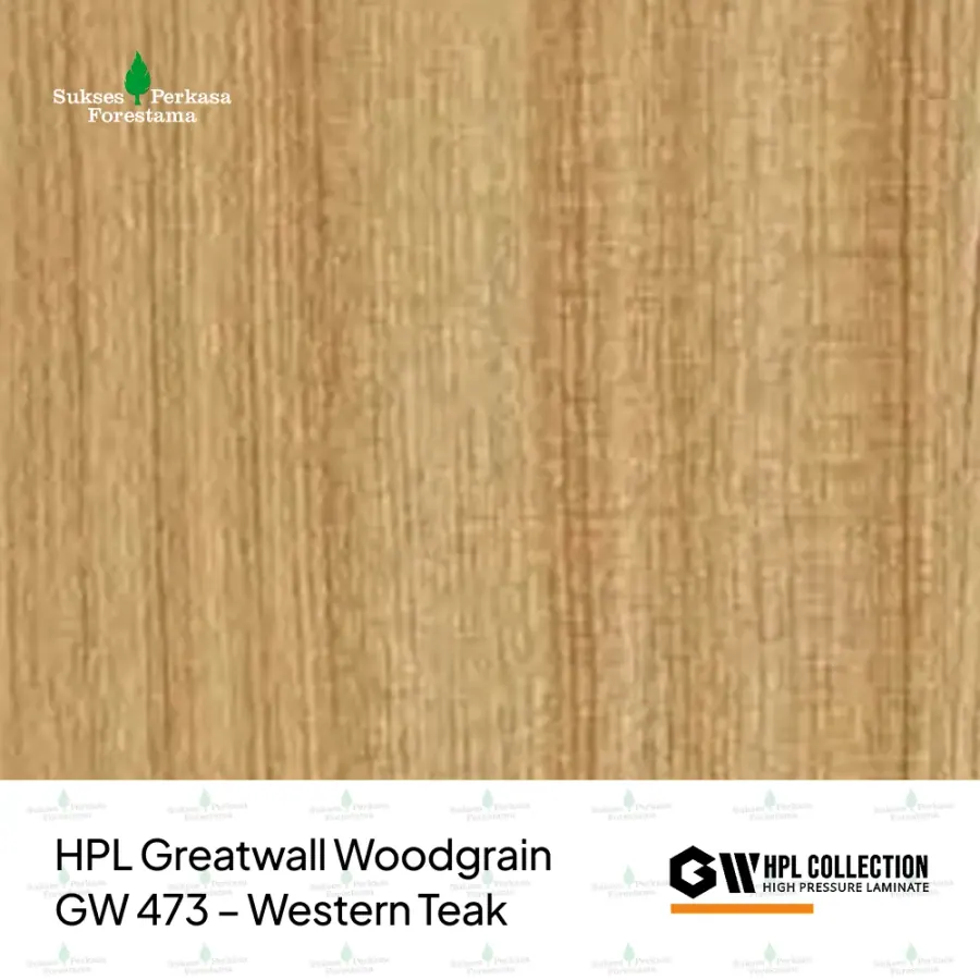 HPL Greatwall Woodgrain GW 473 – Western Teak
