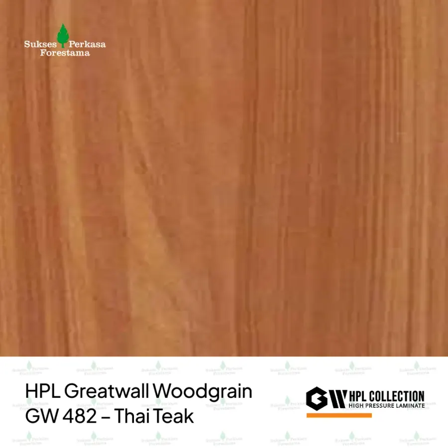 HPL Greatwall Woodgrain GW 482 – Thai Teak