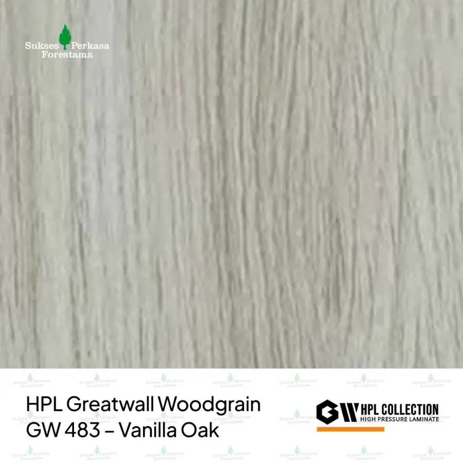 HPL Greatwall Woodgrain GW 483 – Vanilla Oak
