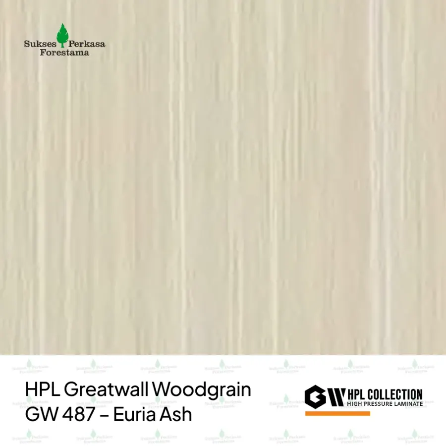 HPL Greatwall Woodgrain GW 487 – Euria Ash