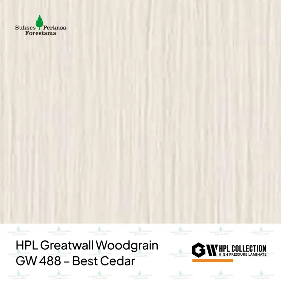 HPL Greatwall Woodgrain GW 488 – Best Cedar