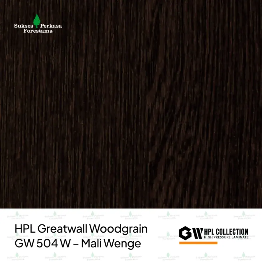 HPL Greatwall Woodgrain GW 504 W – Mali Wenge