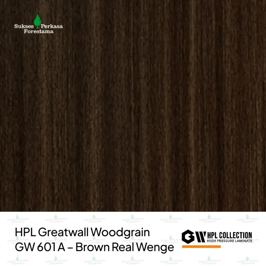 HPL Greatwall Woodgrain GW 601 A – Brown Real Wenge