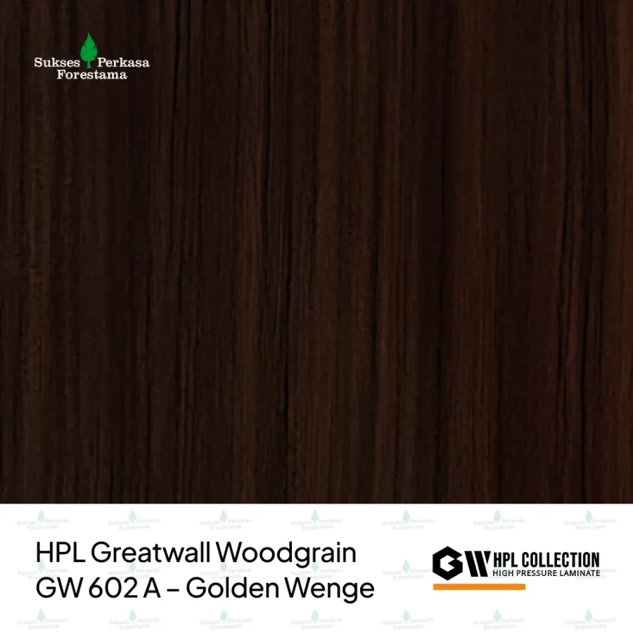 HPL Greatwall Woodgrain GW 602 A – Golden Wenge
