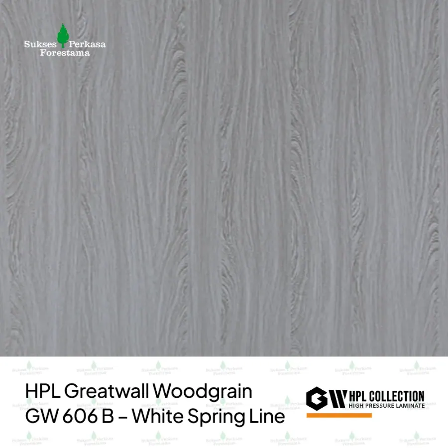 HPL Greatwall Woodgrain GW 606 B – White Spring Line