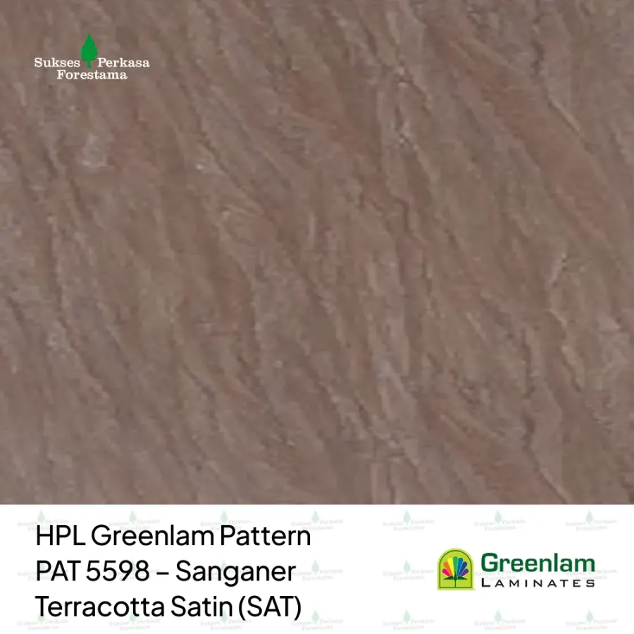 HPL Greenlam Pattern PAT 5598 – Sanganer Terracotta Satin (SAT)