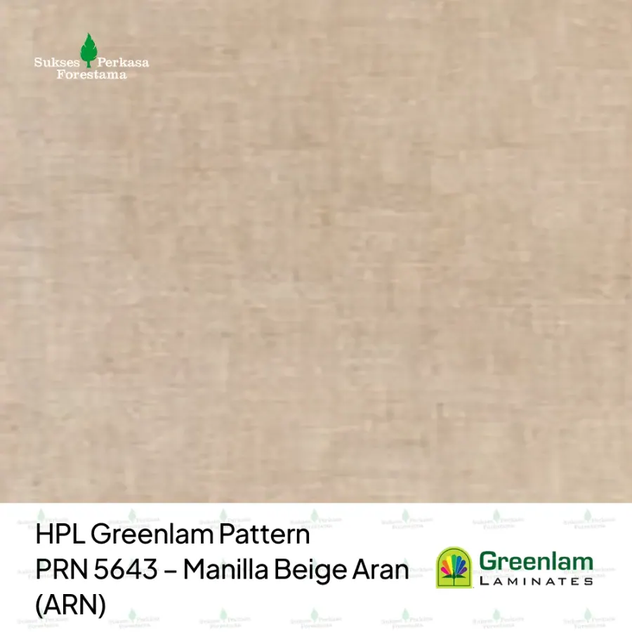 HPL Greenlam Pattern PRN 5643 – Manilla Beige Aran (ARN)