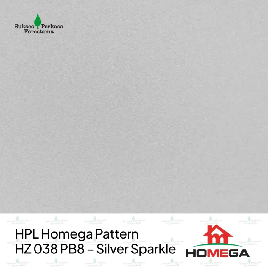 HPL Homega Pattern HZ 038 PB8 – Silver Sparkle