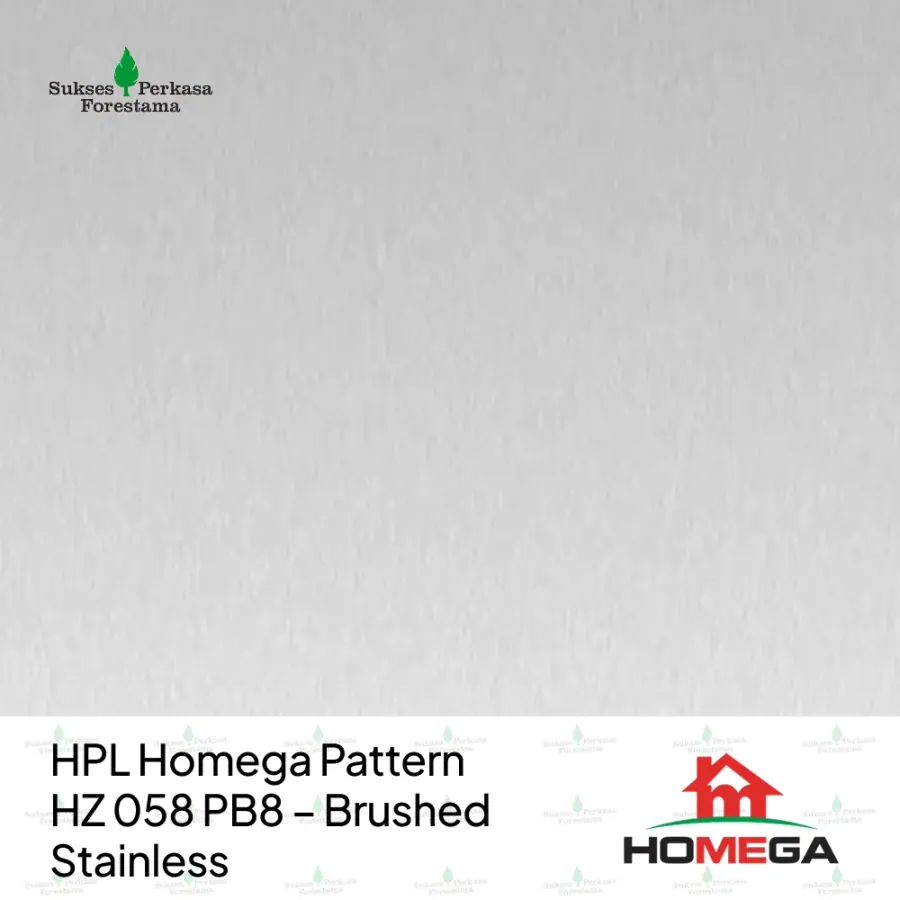 HPL Homega Pattern HZ 058 PB8 – Brushed Stainless