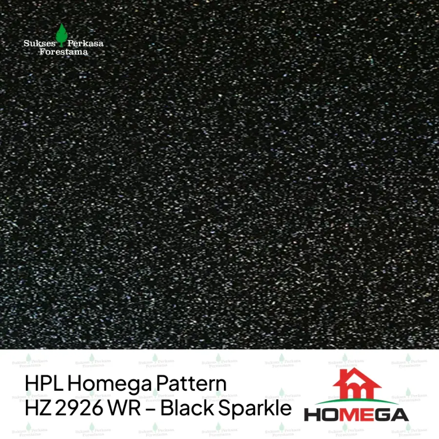 HPL Homega Pattern HZ 2926 WR – Black Sparkle