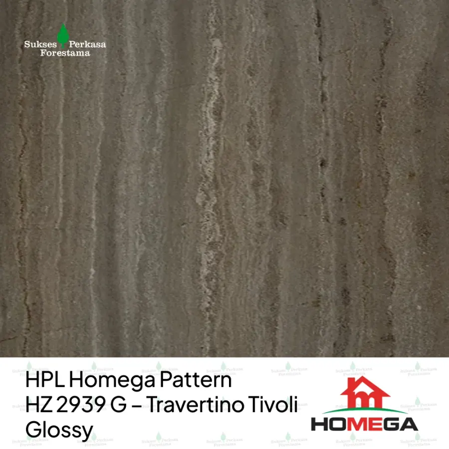 HPL Homega Pattern HZ 2939 G – Travertino Tivoli Glossy