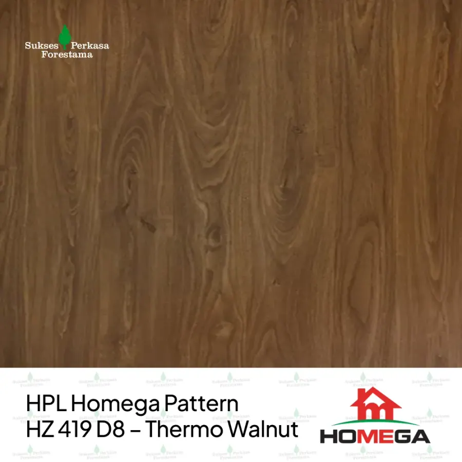 HPL Homega Pattern HZ 419 D8 – Thermo Walnut
