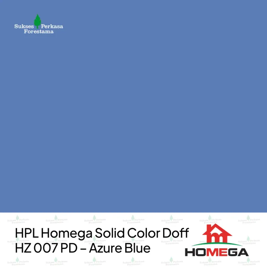HPL Homega Solid Color Doff HZ 007 PD – Azure Blue