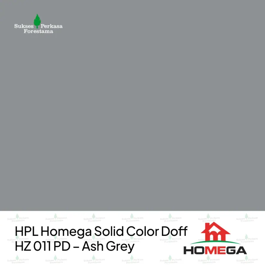 HPL Homega Solid Color Doff HZ 011 PD – Ash Grey