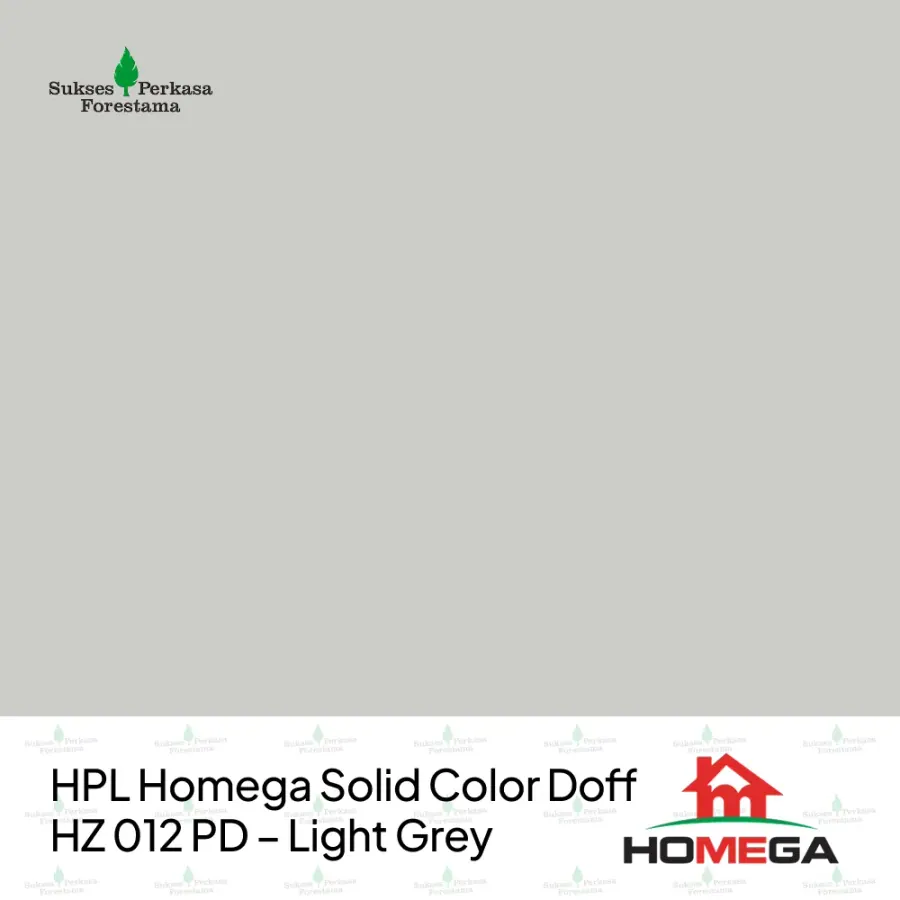 HPL Homega Solid Color Doff HZ 012 PD – Light Grey