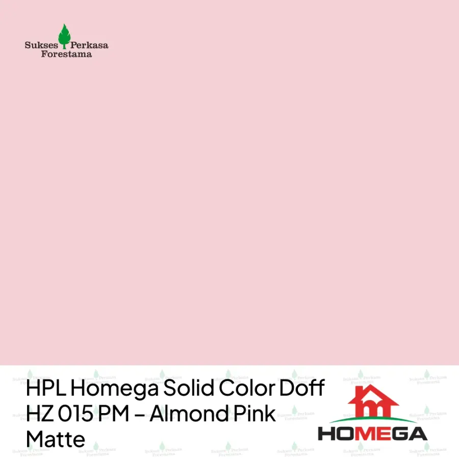 HPL Homega Solid Color Doff HZ 015 PM – Almond Pink Matte