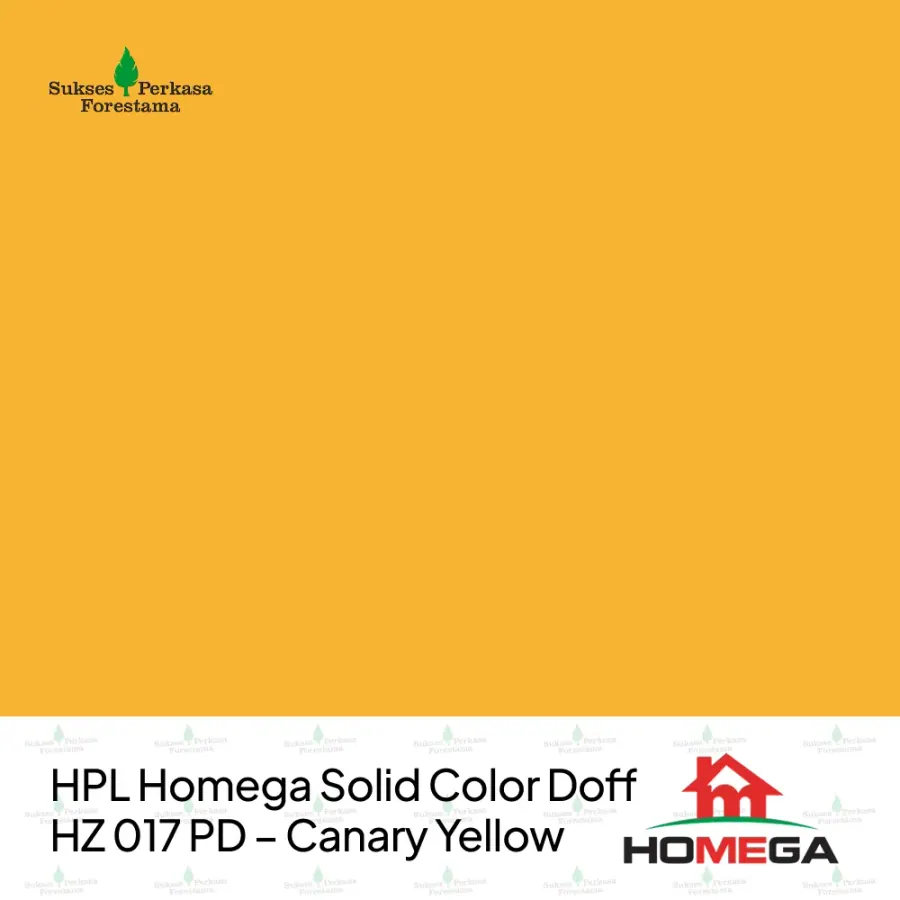 HPL Homega Solid Color Doff HZ 017 PD – Canary Yellow