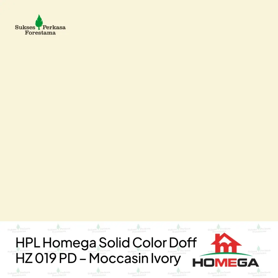 HPL Homega Solid Color Doff HZ 019 PD – Moccasin Ivory