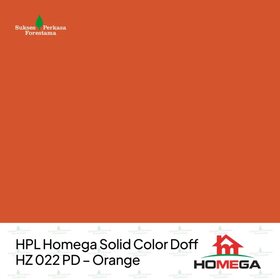 HPL Homega Solid Color Doff HZ 022 PD – Orange