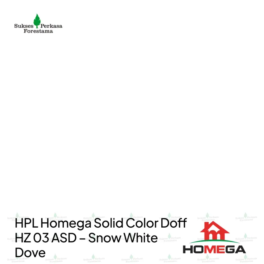 HPL Homega Solid Color Doff HZ 03 ASD – Snow White Dove