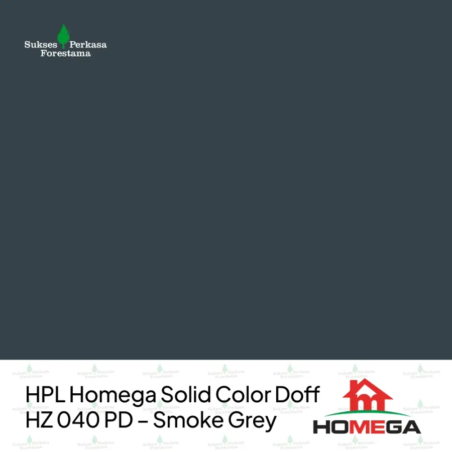 HPL Homega Solid Color Doff HZ 040 PD – Smoke Grey