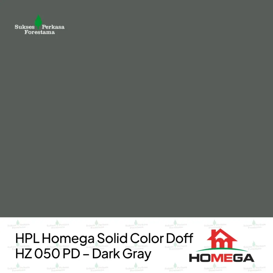 HPL Homega Solid Color Doff HZ 050 PD – Dark Gray